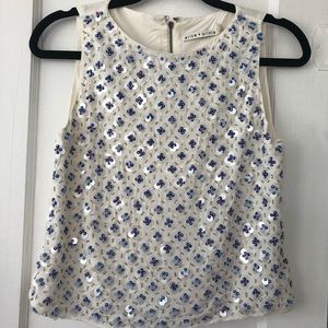 Alice + Olivia Sequined Tank Top